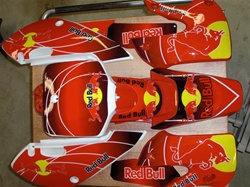 Kawasaki Klx 110 Red Bull Red Plastics 2002-2009